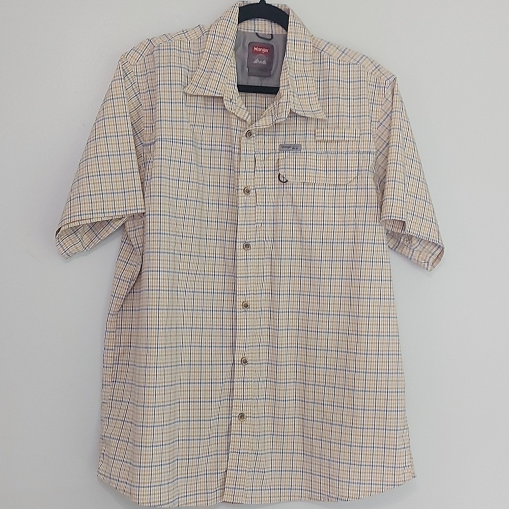 WRANGLER outdoor XL button down Tshirt yellow